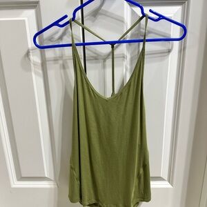 Lululemon Olive Green Women's Tank Top w/ slit in back
